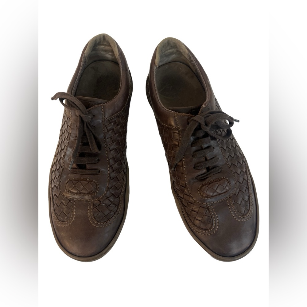 Bottega Veneta brown lace up men sneakers